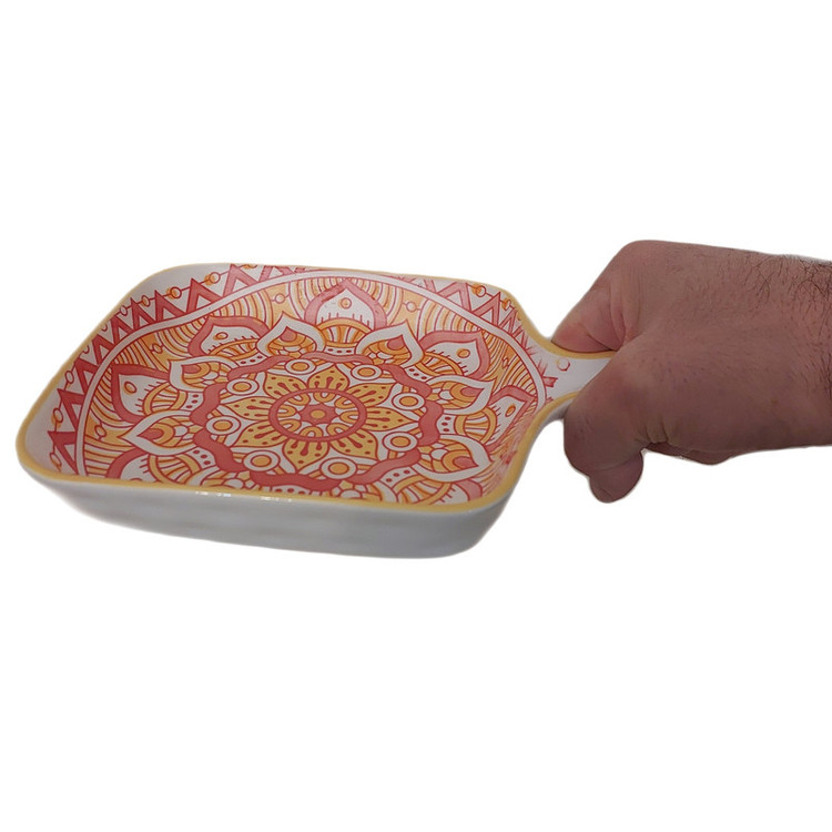 ظرف سرو مدل دسته راکتی طرح سنتی
