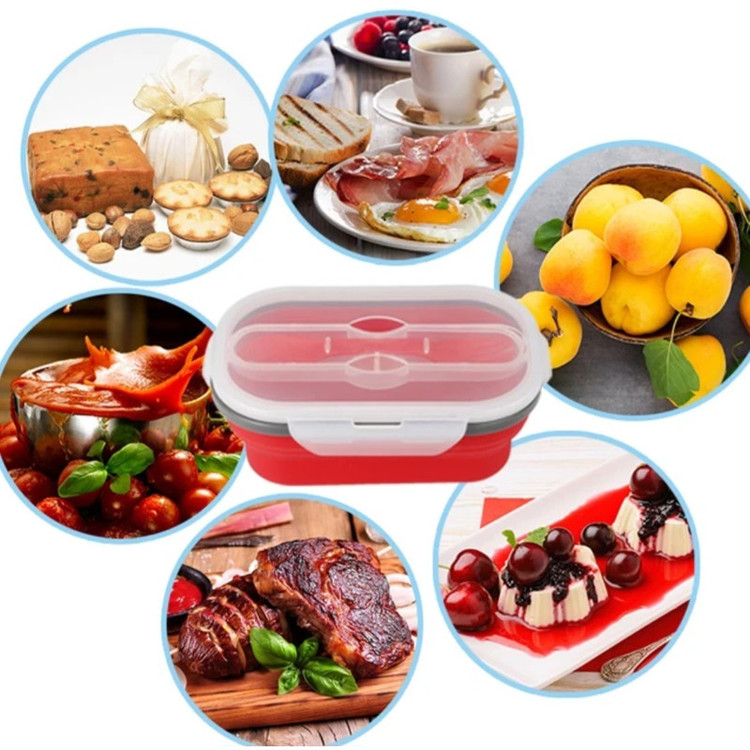 ظرف غذا مدل سیلیکونی طرح تاشو