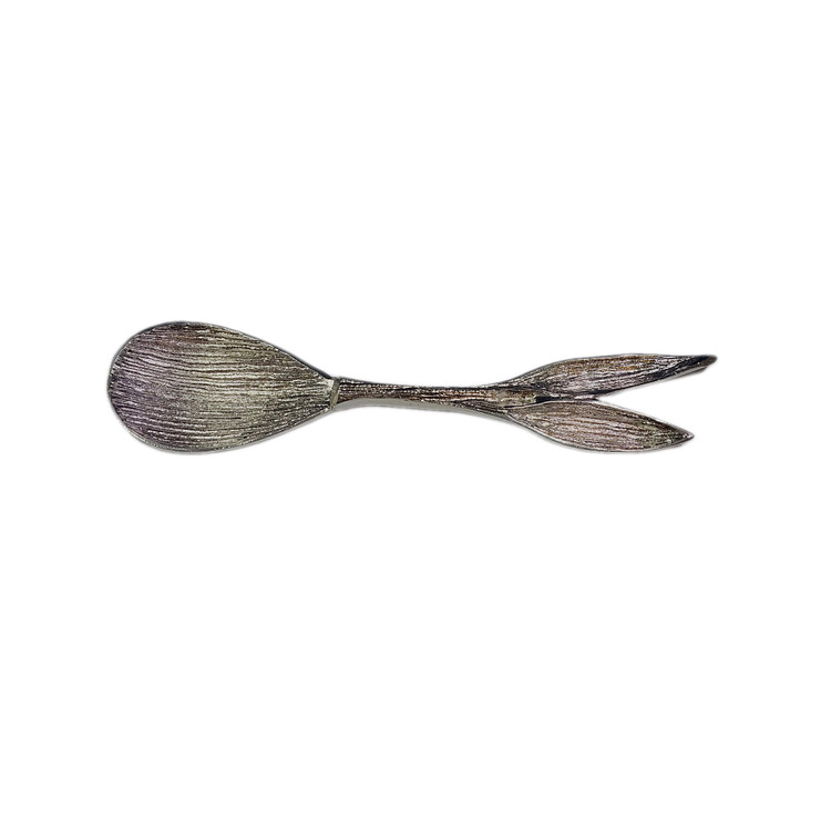 قاشق آجیل خوری آلومینیوم مدل دو برگ