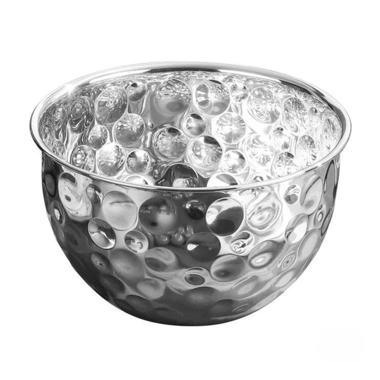 کاسه استیل طرح چکشی سایز23