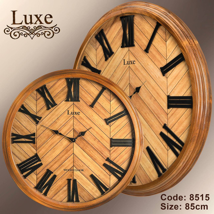 ساعت دیواری لوکس مدل چوبی قطر 75 کد 8515