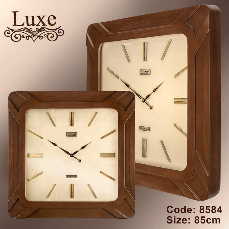 ساعت دیواری لوکس مدل چوبی قطر 50کد 6062