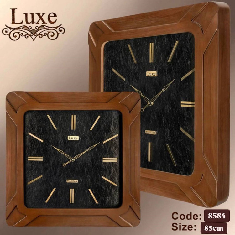 ساعت دیواری لوکس مدل چوبی قطر 50کد 6062