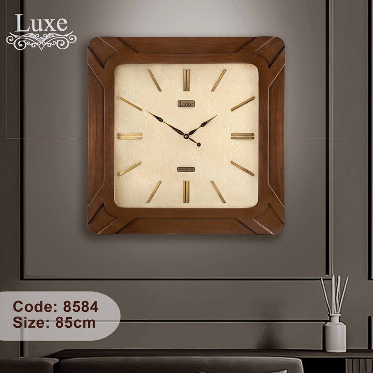 ساعت دیواری لوکس مدل چوبی قطر 50کد 6062