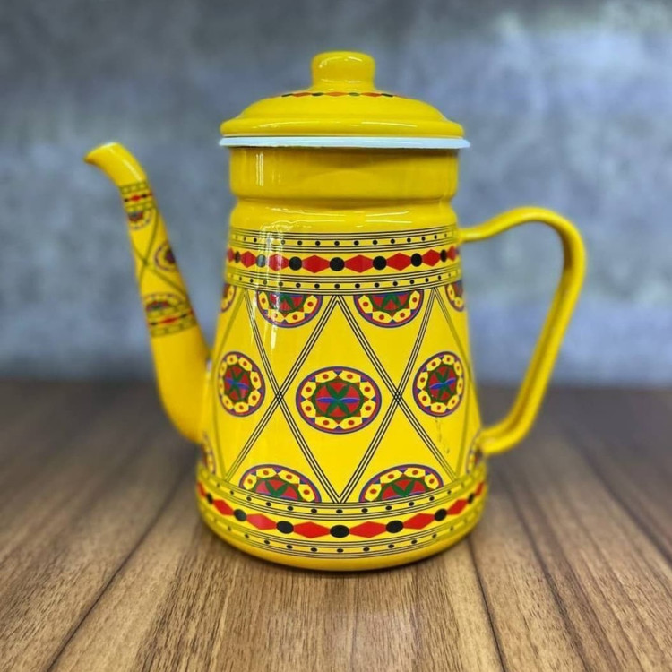 قوری لعابی طرح مراکشی گنجایش 1.2 لیتر