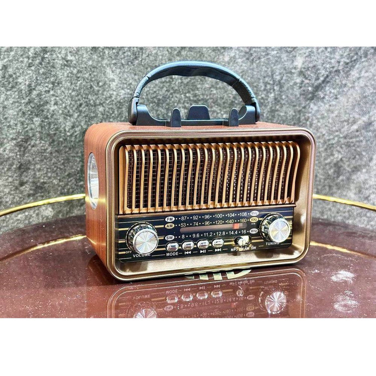 رادیو FM، AM، SW مدل شارژی 158 دارای پورت USB