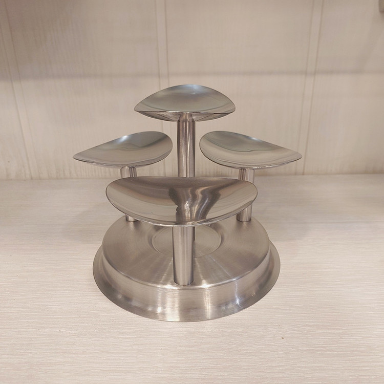 استند سرو و پذیرایی استیل مدل چهارخانه پایه دار کد ST01