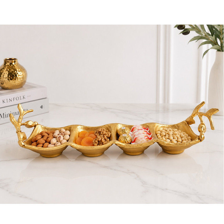 اردوخوری مدل آلومینیومی 4 خانه طرح شاخه