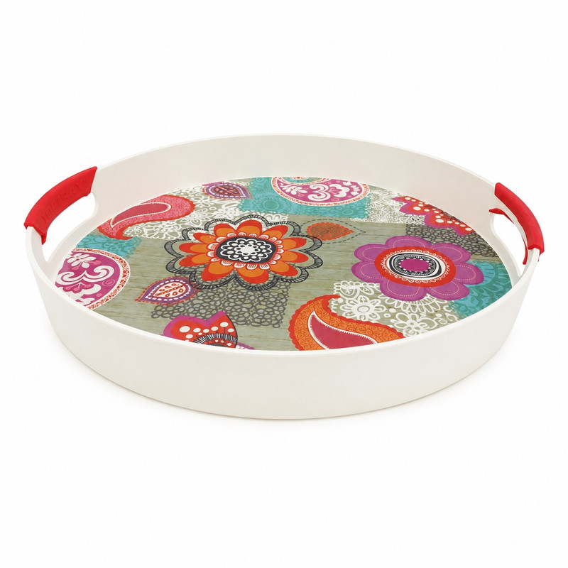 سینی دسته دار بامبو کد AKB1 سایز 38×38 سانتیمتر