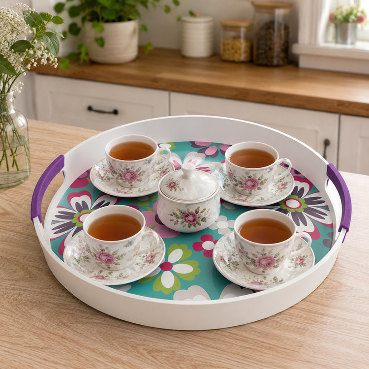 سینی دسته دار بامبو کد AKB2 سایز 38×38 سانتیمتر