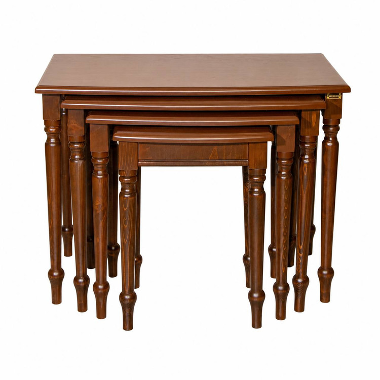 میز عسلی 4 سایز ولکر خراطی شده کد M150