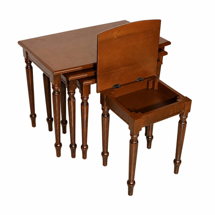 میز عسلی 4 سایز ولکر خراطی شده کد M150
