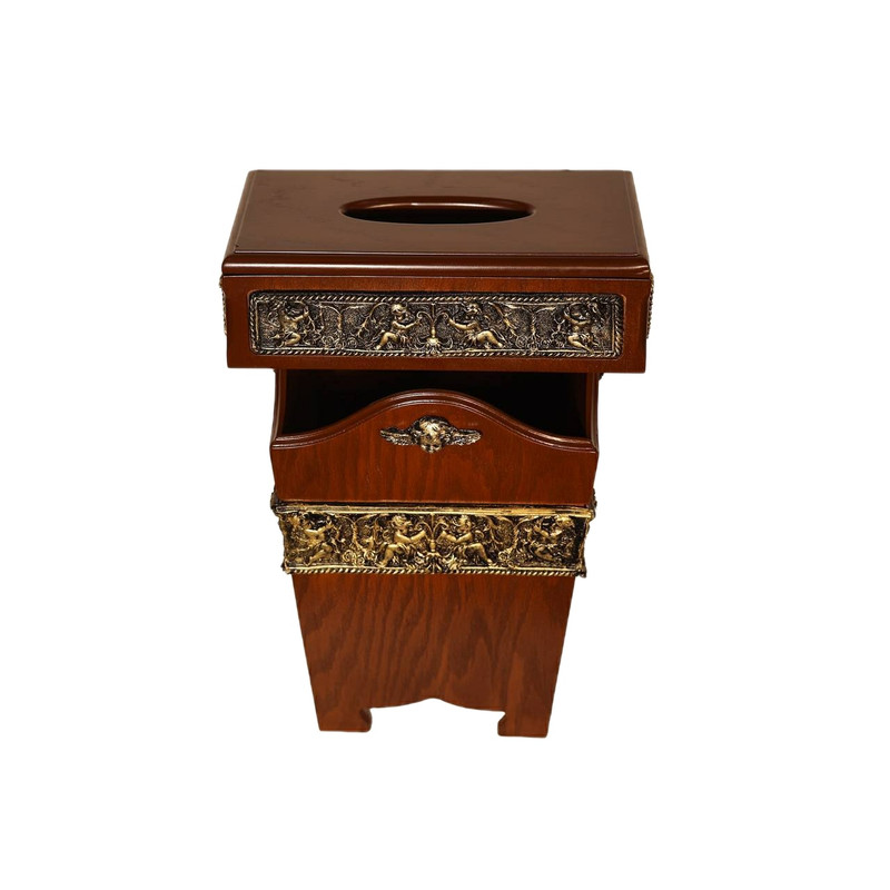 ست سطل و جا دستمال چوبی ولکر طرح فرشته کدM310
