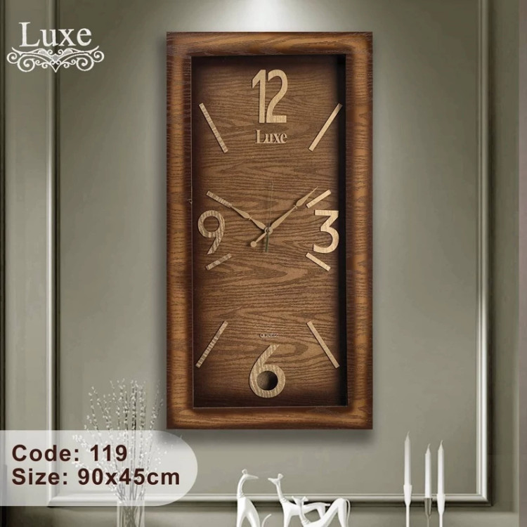 ساعت دیواری عمودی لوکس سایز 45*90 کد 119