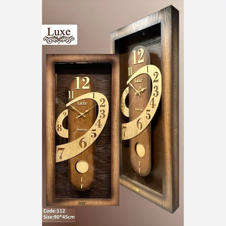 ساعت دیواری عمودی لوکس سایز 45*90 کد112