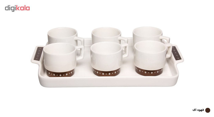 سرویس چای خوری 7 پارچه آمبر کد 1853