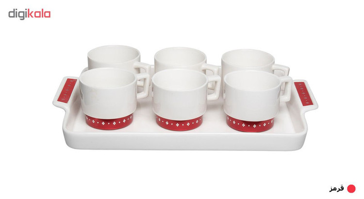 سرویس چای خوری 7 پارچه آمبر کد 1853