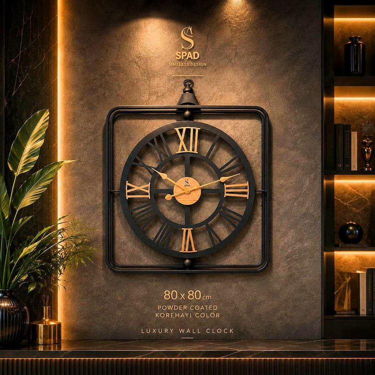 ساعت دیواری عقربه ای با نشانگر رومی اسپاد کد 8080